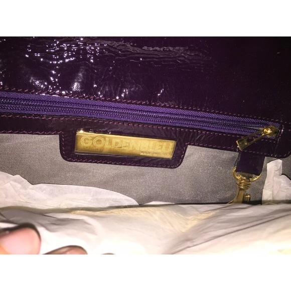 GOLDENBLEU Clutch Purse Dark Plum - Picture 4 of 4